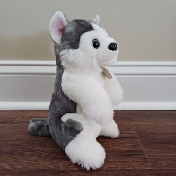Aurora Miyoni Tots Sitting Pretty Siberian Husky Puppy 10" Plush - Picture 3 of 5